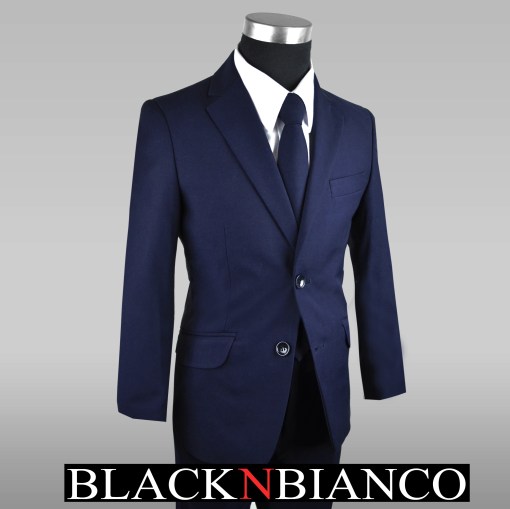 Boys Navy Suit in Slim